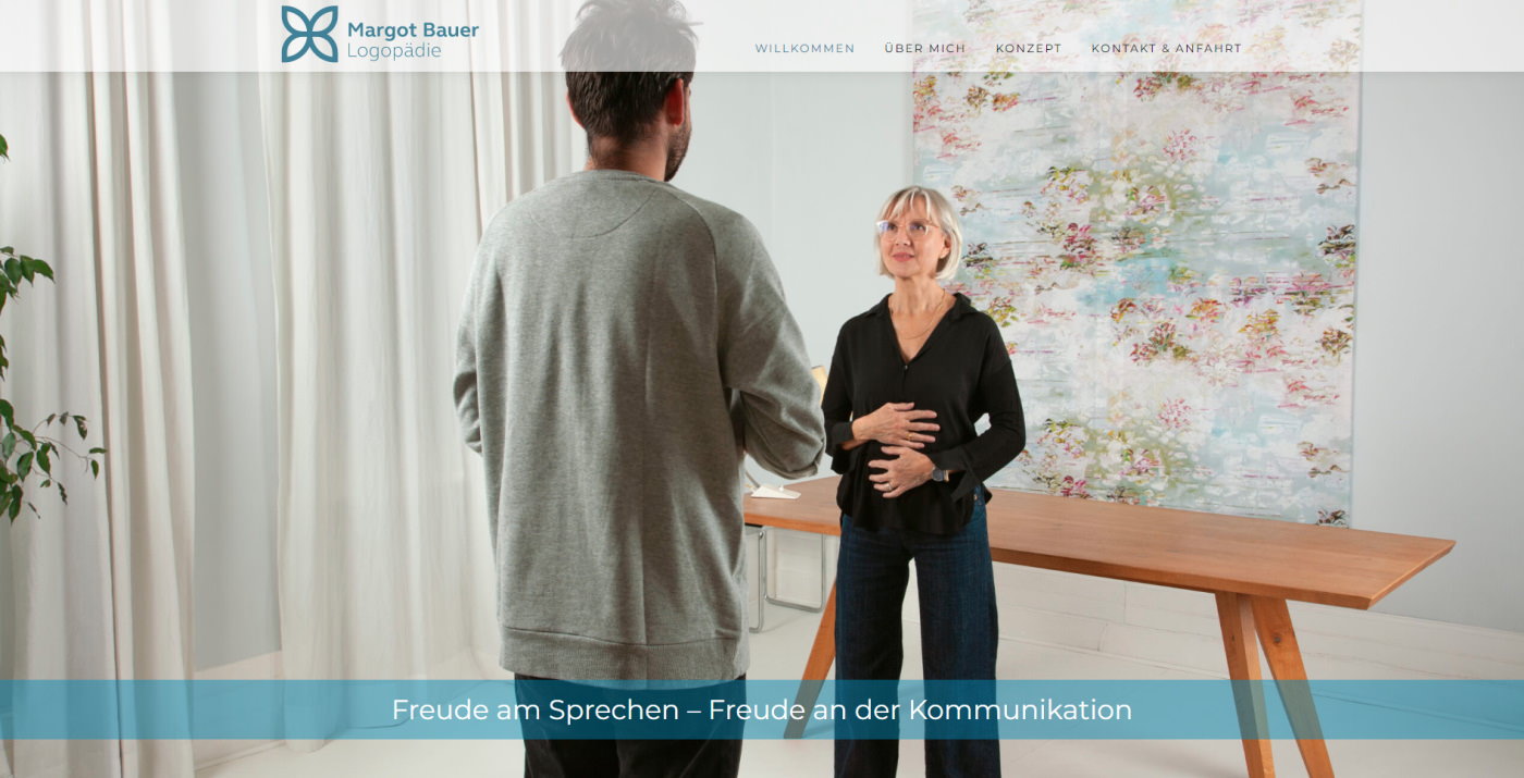 Referenz Logopädie Margot Bauer, Webdesign mit WordPress in Rheinland-Pfalz Homepages4u