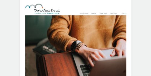 Referenz Dorothea Ernst, Webdesign mit WordPress in Rheinland-Pfalz, Homepages4u